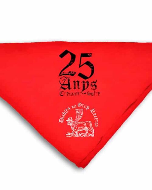 Mocador 25 Aniversari (2013) Diables i Tabalers Grup Recerca de les Borges Blanques